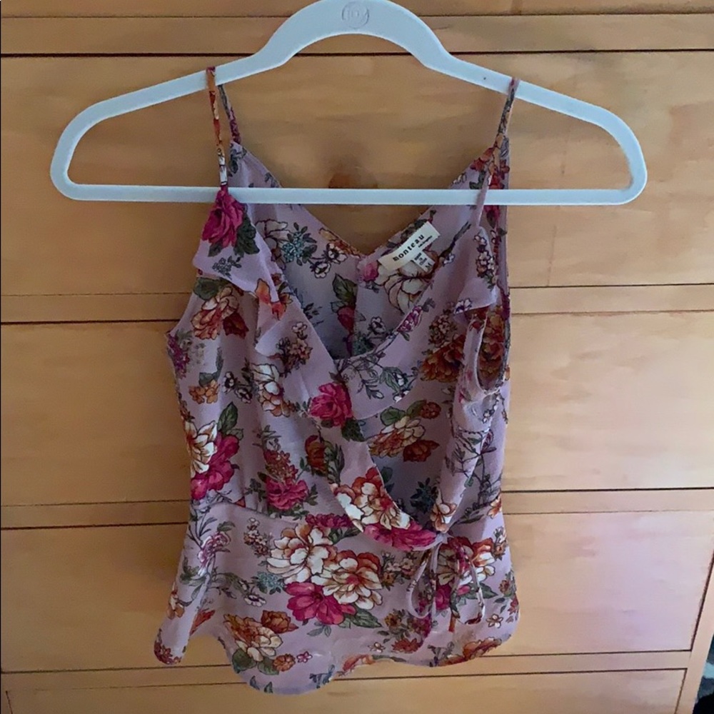 Lilac floral blouse